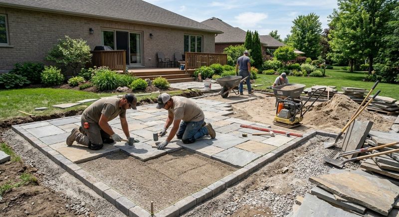 Paver Patio Construction in Boston, MA