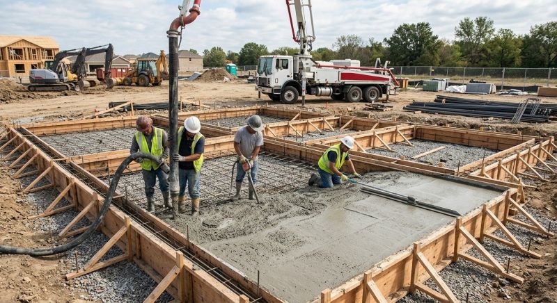 Poured Foundation Installation in Fort Worth, TX